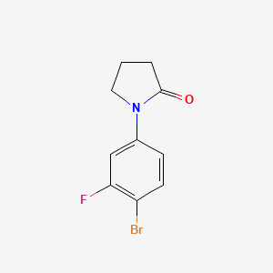 molecular formula C10H9BrFNO B1374225 1-(4-Bromo-3-fluorophenyl)pyrrolidin-2-one CAS No. 1461715-23-0
