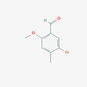 molecular formula C9H9BrO2 B1374227 5-Bromo-2-methoxy-4-methylbenzaldehyde CAS No. 923281-67-8
