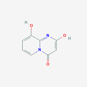 molecular formula C8H6N2O3 B13742366 2,9-Dihydroxypyrido[1,2-a]pyrimidin-4-one 