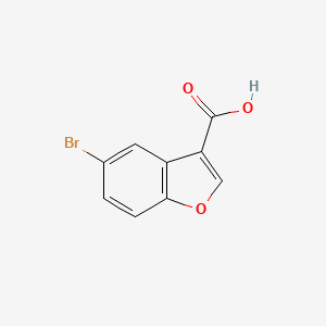 molecular formula C9H5BrO3 B1374237 5-Bromobenzofuran-3-carboxylic acid CAS No. 461663-79-6