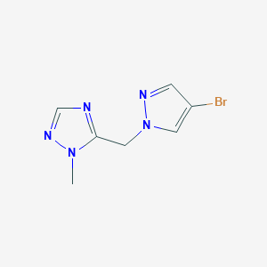 5-[(4-bromo-1H-pyrazol-1-yl)methyl]-1-methyl-1H-1,2,4-triazole