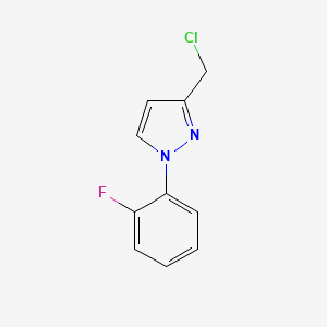 3-(chloromethyl)-1-(2-fluorophenyl)-1H-pyrazole