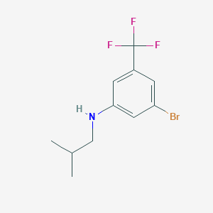 3-bromo-N-(2-methylpropyl)-5-(trifluoromethyl)aniline