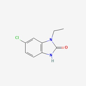molecular formula C9H9ClN2O B13742482 5-chloro-3-ethyl-1H-benzimidazol-2-one CAS No. 2033-31-0