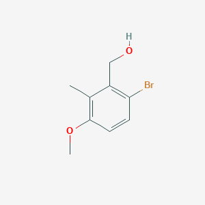 molecular formula C9H11BrO2 B1374256 (6-Bromo-3-methoxy-2-methylphenyl)methanol CAS No. 110451-91-7