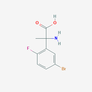 2-Amino-2-(5-bromo-2-fluorophenyl)propanoic acid