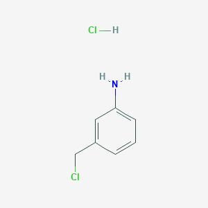 molecular formula C7H9Cl2N B1374266 3-(Chloromethyl)aniline hydrochloride CAS No. 145883-50-7