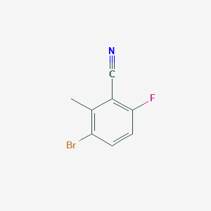 molecular formula C8H5BrFN B1374267 3-Bromo-6-fluoro-2-methylbenzonitrile CAS No. 1255207-47-6