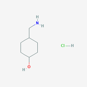 molecular formula C7H16ClNO B1374270 cis-4-(Aminomethyl)cyclohexanol hydrochloride CAS No. 1021919-08-3