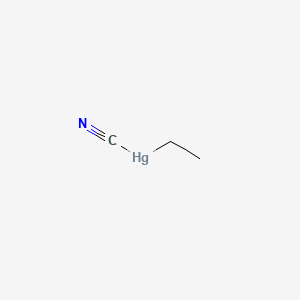 molecular formula C3H5HgN B13742719 Ethylmercury cyanide CAS No. 2279-63-2