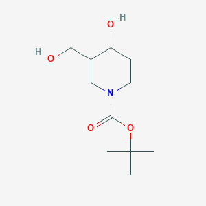 molecular formula C11H21NO4 B1374273 tert-Butyl 4-hydroxy-3-(hydroxymethyl)piperidine-1-carboxylate CAS No. 849767-19-7