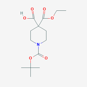1-(Tert-butoxycarbonyl)-4-(ethoxycarbonyl)piperidine-4-carboxylic acid