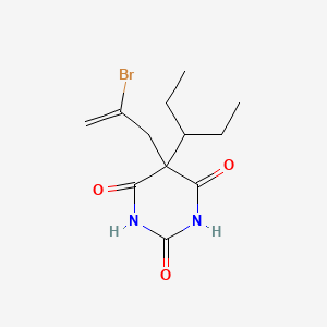 molecular formula C12H17BrN2O3 B13742834 5-(2-Bromoallyl)-5-sec-pentyl-1H,3H,5H-pyrimidine-2,4,6-trione CAS No. 12124-83-3