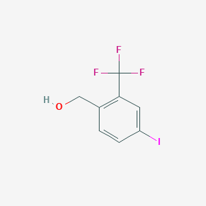 molecular formula C8H6F3IO B1374284 [4-Iodo-2-(trifluoromethyl)phenyl]methanol CAS No. 1253188-91-8