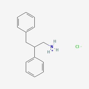 molecular formula C15H18ClN B13742845 1,2-Diphenyl-3-aminopropane hydrochloride CAS No. 40692-28-2