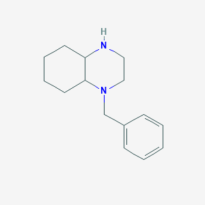 molecular formula C15H22N2 B1374286 1-Benzyl-decahydroquinoxaline CAS No. 1351383-56-6