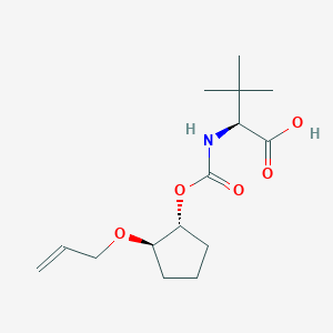 (S)-2-(((((1R,2R)-2-(allyloxy)cyclopentyl)oxy)carbonyl)amino)-3,3-dimethylbutanoic acid