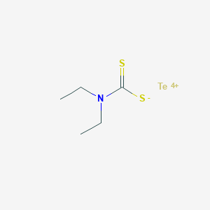 molecular formula C5H10NS2Te+3 B13742888 N,N-diethylcarbamodithioate;tellurium(4+) 