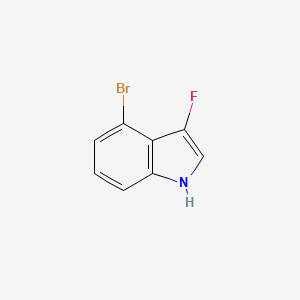 molecular formula C8H5BrFN B1374292 4-Bromo-3-fluoroindole CAS No. 1253926-20-3