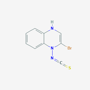 molecular formula C9H6BrN3S B13742953 Bromchinoxalin-isothiocyanate 