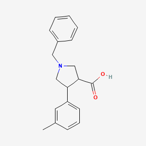1-Benzyl-4-(3-methylphenyl)pyrrolidine-3-carboxylic acid