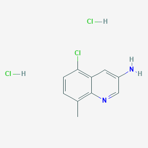 molecular formula C10H11Cl3N2 B13743046 3-Amino-5-chloro-8-methylquinoline dihydrochloride 