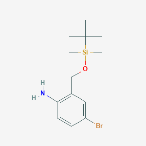 4-Bromo-2-{[(tert-butyldimethylsilyl)oxy]methyl}aniline