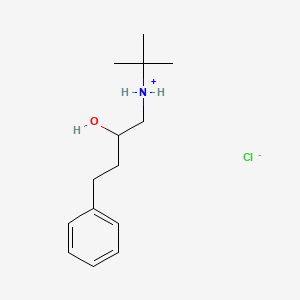molecular formula C14H24ClNO B13743087 1-(tert-Butylamino)-4-phenyl-2-butanol hydrochloride CAS No. 22820-58-2