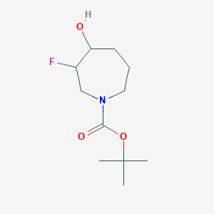 Tert-butyl 3-fluoro-4-hydroxyazepane-1-carboxylate