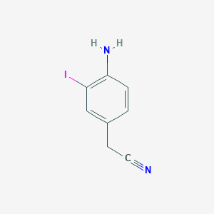 2-(4-Amino-3-iodophenyl)acetonitrile