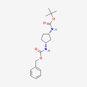 B1374325 (1S,3R)-1-(Boc-amino)-3-(Cbz-amino)cyclopentane CAS No. 1315495-87-4