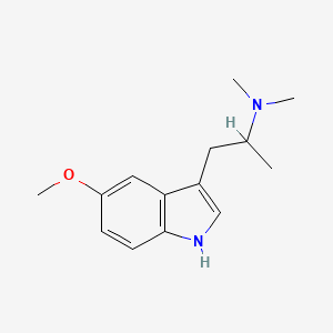 molecular formula C14H20N2O B13743295 N,N-Dimethyl-5-methoxy-alpha-methyltryptamine CAS No. 101831-90-7