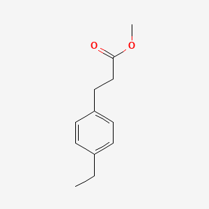 molecular formula C12H16O2 B1374331 Methyl 3-(4-ethylphenyl)propanoate CAS No. 169126-08-3