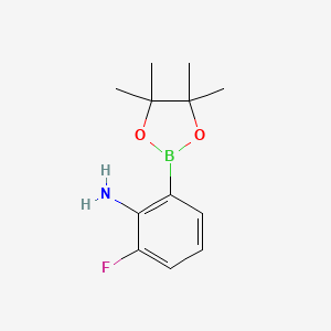 2-Fluoro-6-(4,4,5,5-tetramethyl-1,3,2-dioxaborolan-2-YL)aniline