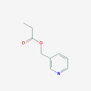 molecular formula C9H11NO2 B13743419 Propionic acid-[3]pyridylmethyl ester 