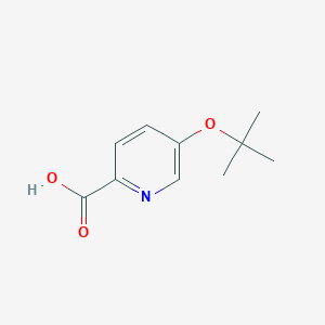 molecular formula C10H13NO3 B1374342 5-(tert-Butoxy)picolinic acid CAS No. 1392467-07-0