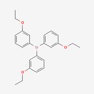 molecular formula C24H27BiO3 B13743430 Tris(3-ethoxyphenyl)bismuthane CAS No. 205067-46-5