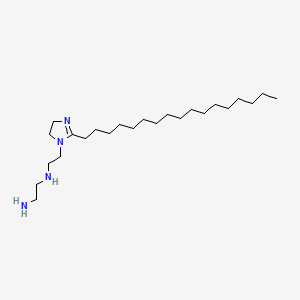 molecular formula C24H50N4 B13743435 N-(2-(2-Heptadecyl-4,5-dihydro-1H-imidazol-1-yl)ethyl)ethylenediamine CAS No. 2791-37-9