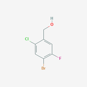 molecular formula C7H5BrClFO B1374345 (4-Bromo-2-chloro-5-fluorophenyl)methanol CAS No. 1338254-21-9