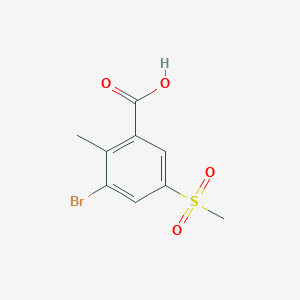 3-Bromo-5-methanesulfonyl-2-methylbenzoic acid