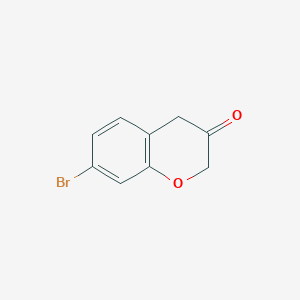 molecular formula C9H7BrO2 B1374348 7-Bromochroman-3-one CAS No. 944904-11-4