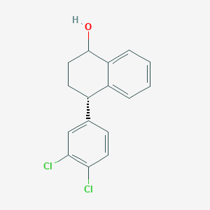 molecular formula C16H14Cl2O B137435 (S)-4-(3,4-Dichlorophenyl)-1,2,3,4-tetrahydro-1-naphthalenol (Mixture of Diastereomers) CAS No. 374777-87-4