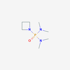 molecular formula C7H18N3OP B13743558 P-Azetidin-1-yl-N,N,N',N'-tetramethylphosphonic diamide CAS No. 41657-48-1