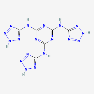 molecular formula C6H6N18 B13743566 N2,N4,N6-Tri(2H-tetrazol-5-yl)-1,3,5-triazine-2,4,6-triamine 