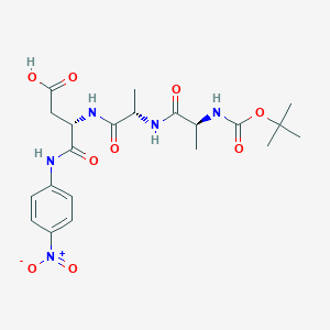 molecular formula C21H29N5O9 B1374364 Boc-Ala-Ala-Asp-pNA 
