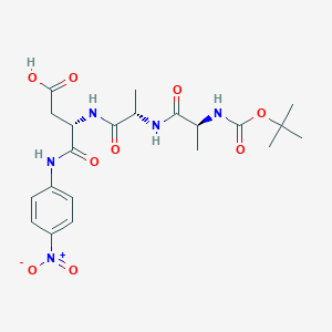 molecular formula C21H29N5O9 B1374364 Boc-Ala-Ala-Asp-pNA CAS No. 201732-83-4