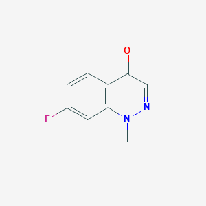 molecular formula C9H7FN2O B1374369 7-Fluoro-1-methylcinnolin-4(1H)-one CAS No. 1174644-27-9