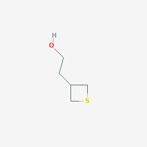 molecular formula C5H10OS B1374375 3-Thietaneethanol CAS No. 1393688-70-4