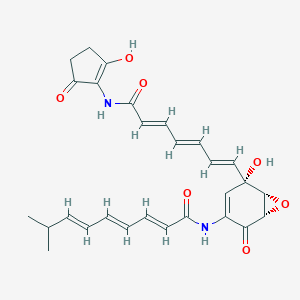 molecular formula C28H30N2O7 B137438 Manumycin G CAS No. 156250-44-1