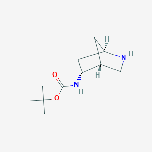 molecular formula C11H20N2O2 B1374386 tert-Butyl (1R,4R,5R)-2-azabicyclo[2.2.1]heptan-5-ylcarbamate CAS No. 1400808-13-0
